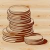 Decorative Silver Coin Vector Art A single silver-colored coin with detailed edges and textures.