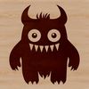Cute Monster Character Illustration A small, adorable monster character designed as vector art.