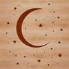 Lunar Silhouette in Space A scalable vector graphic (SVG) illustration of the full moon in space.