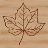 Vibrant Single Leaf Illustration A realistic illustration of a single leaf with veins, suitable for vector design and cutting machine use.