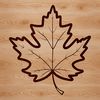 Beautiful Free SVG Art A stylized illustration of a single green leaf with veins and edges, suitable for vector art design.