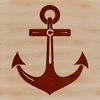 Nautical Vector Graphics - Anchor Design Anchors at sea with rope and chain elements, designed as a vector graphic.