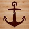 Nautical Anchor Silhouette Icon A nautical-themed anchor silhouette in vector format.