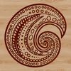 Ornate illustration of a traditional paisley motif, ideal for clipart and digital crafting projects.