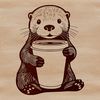A wild otter in a natural environment.