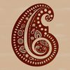 Paisley Pattern Clip Art for Cricut and More An ornate, curved paisley shape designed as vector art for various applications.