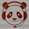 Wild Animal Design in Vector Format A simple vector design of a wild animal, featuring a panda in black and white lines.