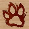 Detailed Animal Footprints Design Illustration of animal paws with detailed prints, suitable for digital applications.