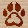 Animal Footprint Icon Illustration A digital illustration of an animal paw print, suitable for various design applications.