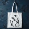 Friendly Penguin Illustration A simplified illustration of a penguin in vector format, suitable for various applications.