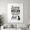 Whimsical Cat Quote Illustration A vector illustration of a quote related to cats as pets, suitable for various uses.