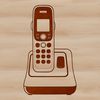 An editable vector graphic of a modern phone in minimalist style.