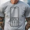 SVG illustration of a modern mobile phone with sleek design and metallic texture.