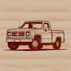 Rugged Off-Road Vehicle Illustration A vector illustration of a rugged pickup truck with a detailed design.