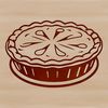 Delicious Pie Slice Illustration A digital illustration of a slice of pie featuring a flaky crust and various fillings.
