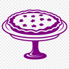 Traditional Dessert Pie Graphic A graphic representation of a traditional dessert pie with a crust and fillings.