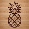 Minimalist Fruit Design SVG A vector graphic representation of a pineapple in a clean, minimalist design style.