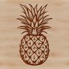 Vector Fruit Graphic Design Element A high-quality vector illustration of a pineapple, perfect for graphic design projects.