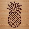 Tropical Pineapple Graphic Design Element A high-quality illustration of a pineapple, suitable for various design purposes including commercial and personal projects.