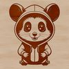 Bushy-Tailed Forest Friend A small wild animal with pointed snout and bushy tail, depicted in simple vector style.
