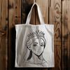 Female royalty character in vector format