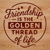 A colorful illustration of inspirational quotes about friendship, perfect for personal and commercial projects.