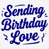 A simple illustration of a birthday message in vector format.