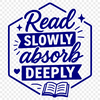 A simple illustration of a person reading with inspirational quotes on the page, perfect for personal or commercial projects.