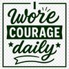 SVG graphic featuring inspirational survivor quotes for cancer awareness and support.