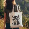 A stylized illustration of a raccoon in vector format, suitable for digital design and cutting machines.