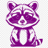 Raccoon Graphic Vector Design Detailed SVG design featuring a raccoon with clean lines and bold shapes.