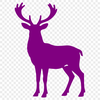 A stylized vector image of a reindeer, suitable for commercial or personal use.