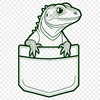 Reptile Illustration A digital illustration of a reptile lizard in a neutral background.