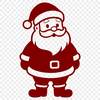 Illustration of Santa Claus in a red suit, symbolizing the holiday season during Christmas.