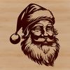 Christmas Character Vector Vector illustration of Santa Claus's head for Christmas decoration or design projects.