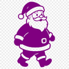 An SVG file graphic featuring the iconic figure of Father Christmas with a festive atmosphere.