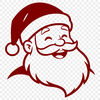 A jolly old man in red attire with a white beard, symbolizing the festive season during Christmas.