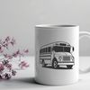 A vector illustration of a standard school bus, suitable for educational materials and design projects.