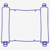 A digital illustration of a traditional graduation scroll with rolled paper and decorative edges.