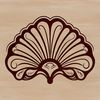 Free Vector Shell Artwork for Crafters A high-resolution vector seashell design suitable for various cutting machines and laser cutters.