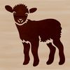 Farm Animal Graphic - Sheep Illustration Illustrative graphic of a farm animal, specifically a sheep, suitable for various design applications.