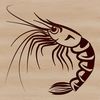 A digital illustration of a shrimp, suitable for commercial or personal use in vector format.