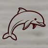 Simple Black Outline Dolphin SVG Simple line drawing of a cute dolphin in black outline style.