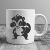 Wild Skunk Graphic An SVG vector graphic of a wild skunk.