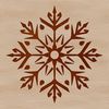 Delicate Christmas Snowflake Clip Art SVG Delicate white snowflake design, perfect for winter and Christmas projects.