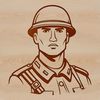 Professional Male Military Figure A high-resolution illustration of a male soldier in uniform.