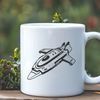 Futuristic Spaceship Design Vector A futuristic spaceship design in vector format, ideal for commercial or personal use with cutting machines like Cricut.