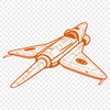 Beautiful Galaxy Cruiser Illustrative vector design of a futuristic spaceship in space, suitable for digital cutting and laser engraving projects.