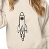Sci-Fi Vector Art Illustration Illustrated digital vector art of a futuristic spacecraft with metallic surfaces and engines