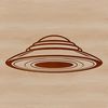 Vector Graphic Space Ship Art A detailed illustration of a futuristic spaceship with metallic surfaces and sleek design.
